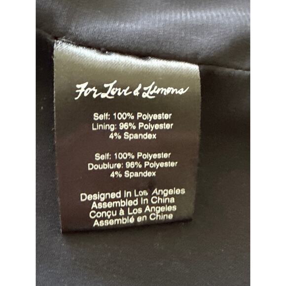 For Love & Lemons Luella Whimsigoth Dark Romantic Coat M Black Pink Gld Vampcore - Picture 10 of 15